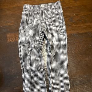 John galt white and navy plaid pants